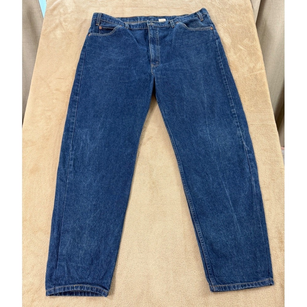 Vintage 1992 Levi's 505 Orange Tab Jeans Mens 42x30 Blue Denim Straight Leg EUC